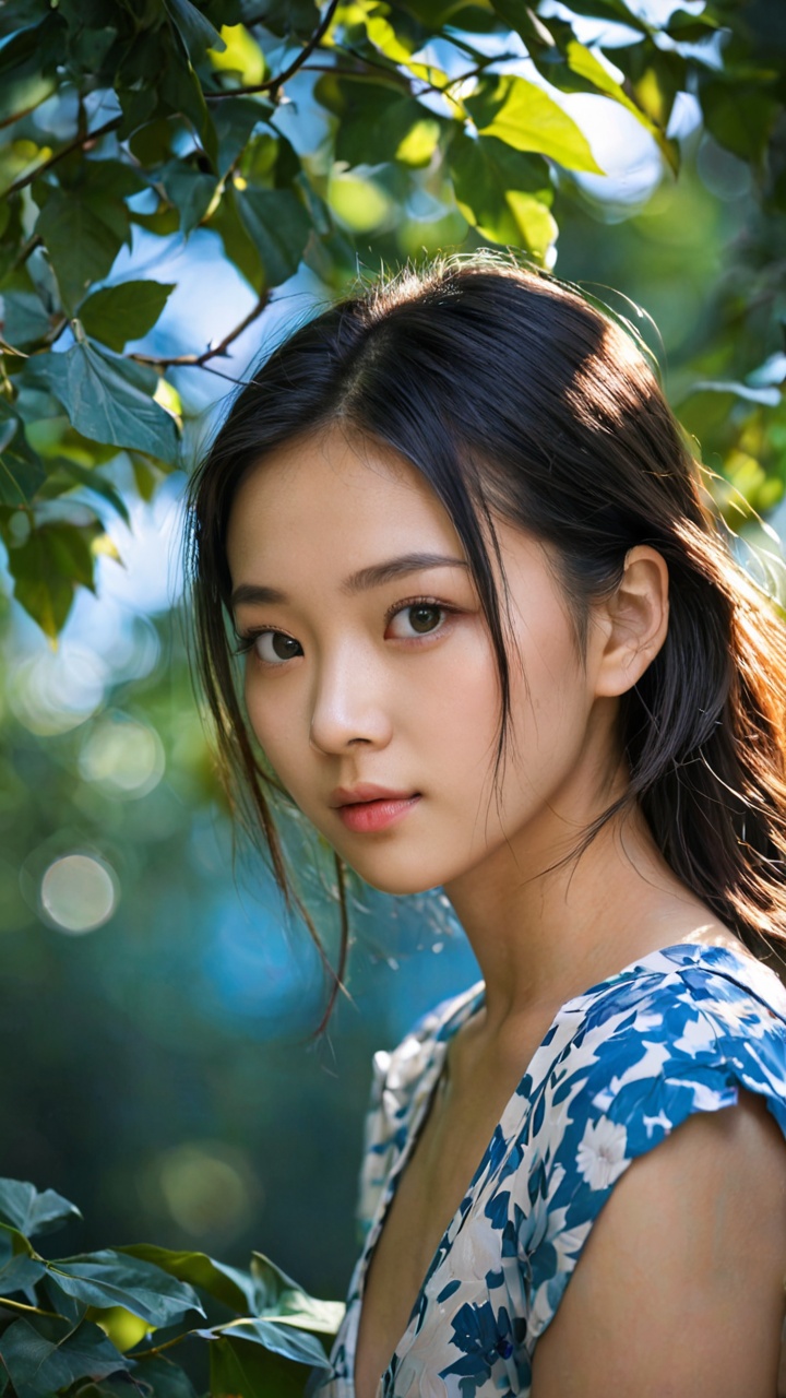 photographic portraits,  the art of photography,  asian girl on Tensor.Art