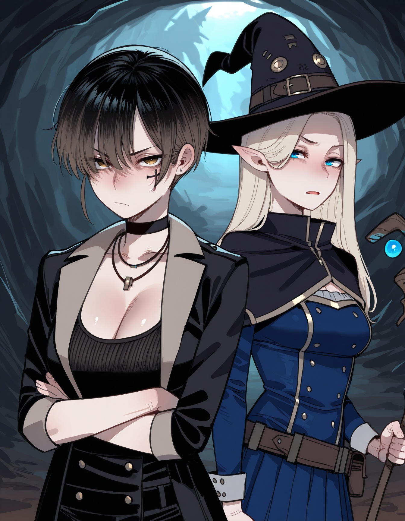 masterpiece,  best quality 2girls,  night on Tensor.Art