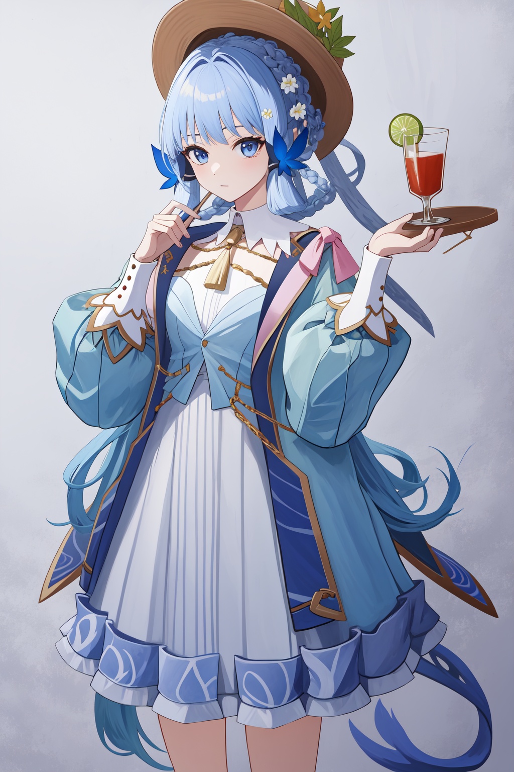 a girl named kamisato,  kamisato,  official alternate costume on Tensor.Art