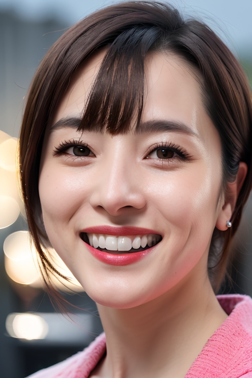 マスターチーフ PHOTOREALISTIC REALISTIC,masterpiece,best quality,highres,ultra detailed,8k,1woman,portrait,looking at viewer,grin,upper teeth,(unlit dark night),outdoors,<lora:lisisiAlexnsfw80:0.6> 