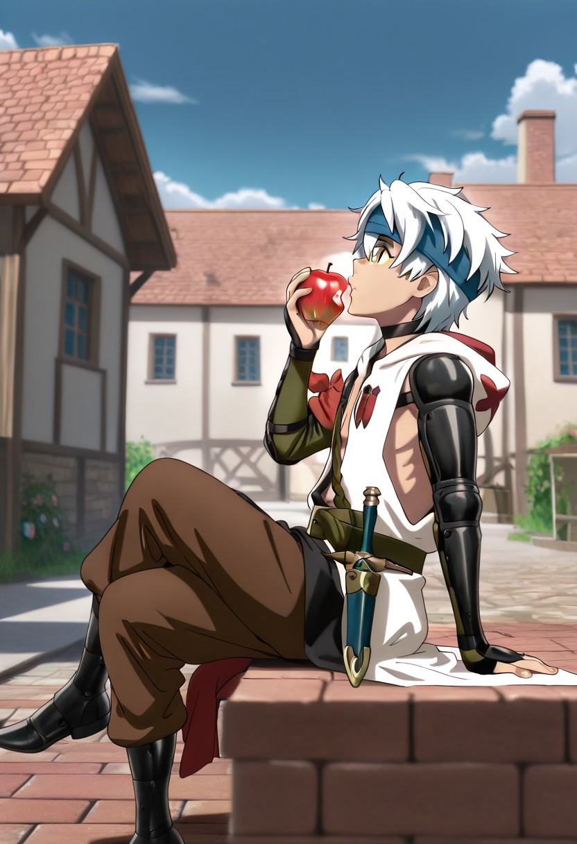 Anime,  solo male,  male focus on Tensor.Art