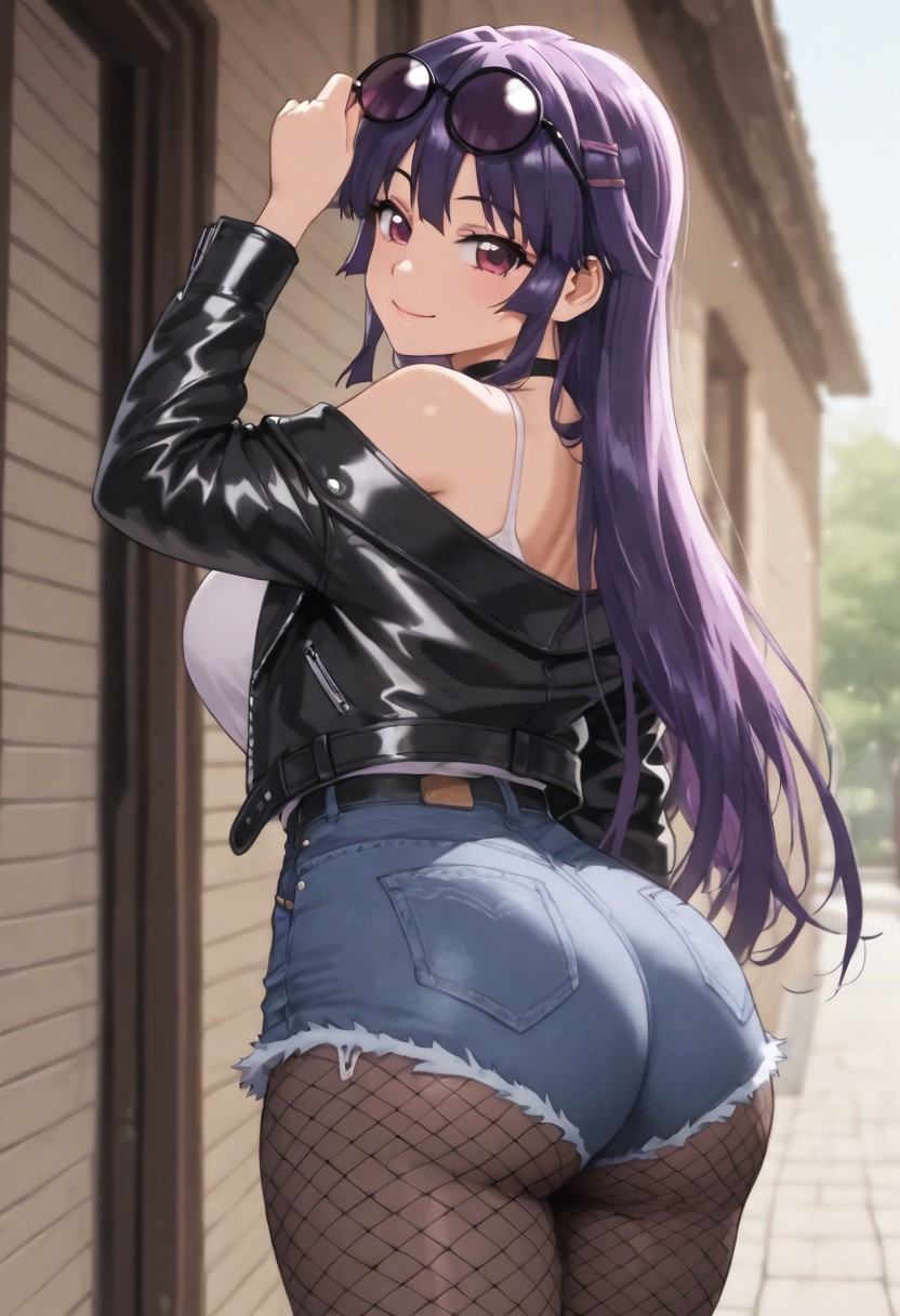 chizuru,  purple hair,  long hair on Tensor.Art