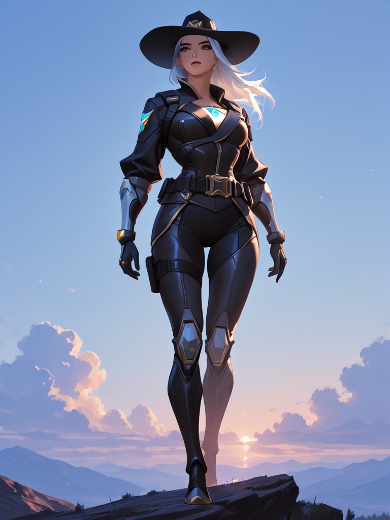 1girl,  ashe (overwatch),  tall female on Tensor.Art