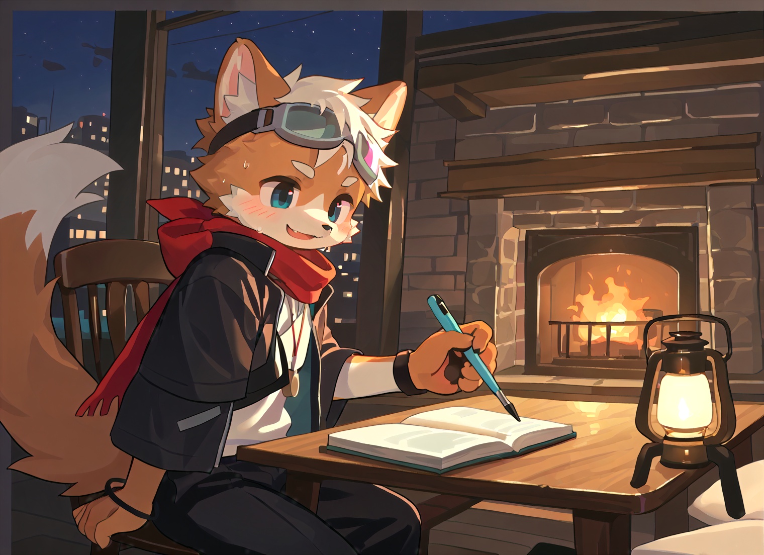 1boy,furry,<lora:VRCMamehinataSDXL:0.35>,<lora:sakuemonq_V2:0.4>,