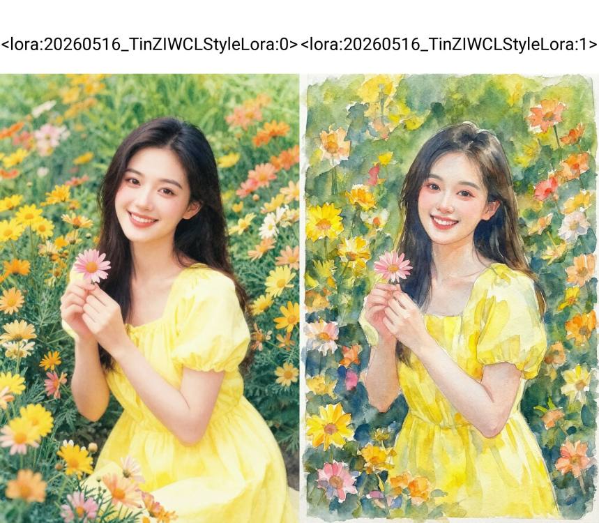 20260516_TinZIWCLStyleLora 水彩风格 by 天TIN on Tensor.Art