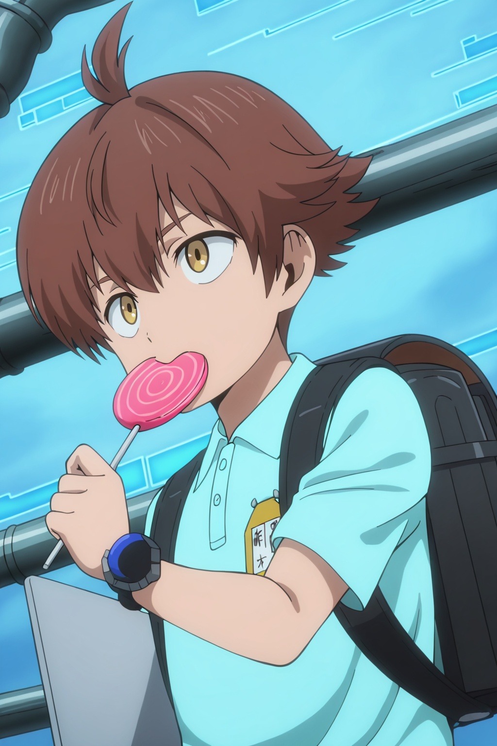 tongdi,  brown hair,  golden eyes on Tensor.Art