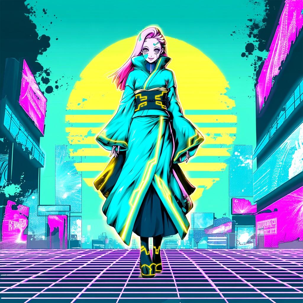 1girl,  cyberpunk woman,  young ***** female on Tensor.Art