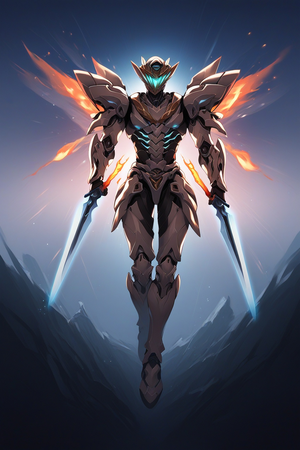 score_9,score_8_up,score_7_up,score_6_up,score_5_up,score_4_up,source_anime,source_cartoon,<lora:fireflyPXL-000008:1>,sam \(honkai: star rail\),dual wielding,weapon,holding,sword,armor,1boy,holding weapon,helmet,solo,wings,glowing,male focus,holding sword,fire,floating,cyborg,robot,mecha,science fiction,