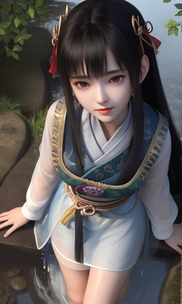 (,1girl, ,best quality, ),looking at viewer, <lora:399-DA-少年歌行-华锦:0.8> ,(Highest picture quality), (Master's work), full body, (ultra-detailed), the portrait is centered, 1girl, raiden shogun, nsfw, (wet clothes), blush, bare hips, (sheer shirt), (from above:1.7), (translucent dress), water drop, (rain), (outdoors), stained, wet hair, wet dress, wet, scenery, (long hair), nature background, close up, ((on back)), water, lying in water, masterpiece, best quality, ultra high res, highly detailed, (abstract expressionism art:1.4), [girl | fire ghost:10], love,, dark rainbow theme, colorful, visually stunning, beautiful, gorgeous, emotional, intricate, perferct shading, rainbow hair,upper body,(()),
