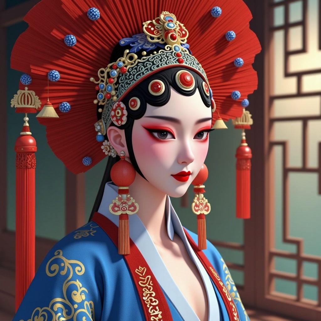 painting of a woman in a blue and red dress with a red hat,palace,a girl in hanfu,beautiful render of tang dynasty,beautiful character painting,onmyoji portrait,onmyoji detailed art,chinese empress,xianxia,oriental wallpaper,ancient asian dynasty princess,ancient chinese goddess,high detail skin,xianxia fantasy,ancient china art style,xianxia hero,queen of the sea mu yanling,chinese princess,chinese dress,ancient chinese princess,Xia Gui,chinese costume,feng zhu concept art,ancient chinese beauties,cosmetics,in style of fenghua zhong,cgsociety 9,heise-lian yan ****,beautiful fantasy portrait,fantasy portrait art,style of feng zhu,stylized make-up on face,cgsociety and fenghua zhong,concept art | feng zhu,
