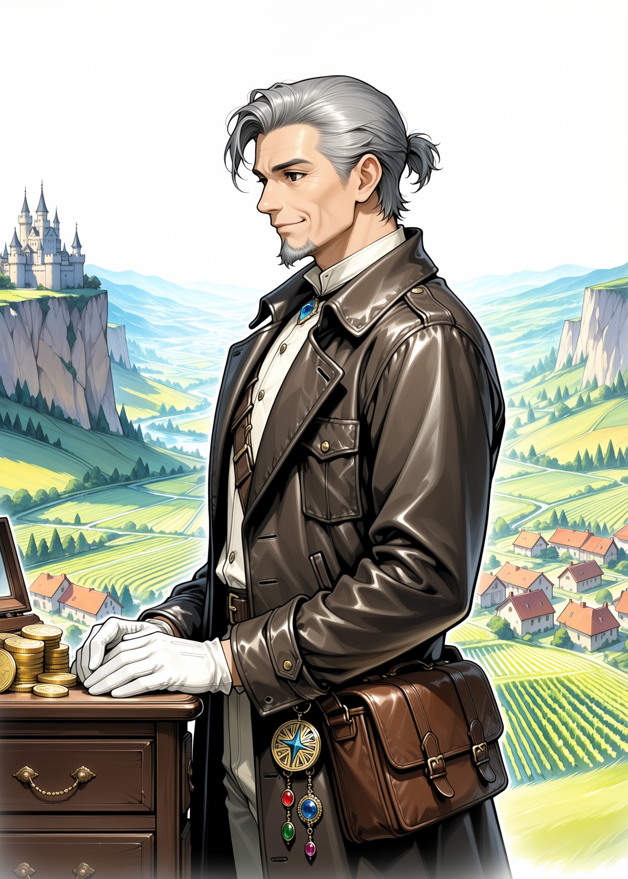 Masterpiece,  Best quality,  A soft watercolor-style illustration featuring gentle on Tensor.Art
