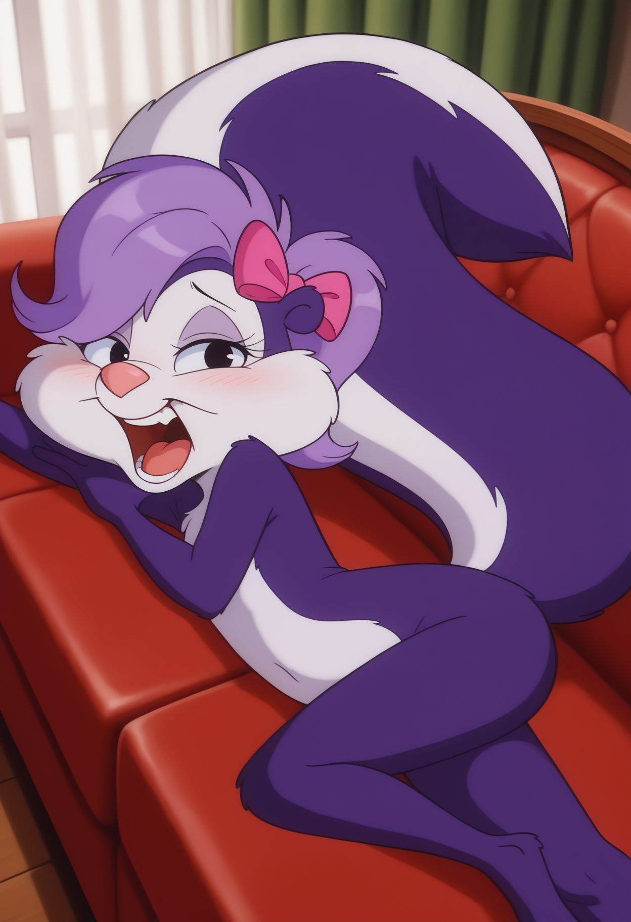 fifi_la_fume,  skunk girl,  tail on Tensor.Art