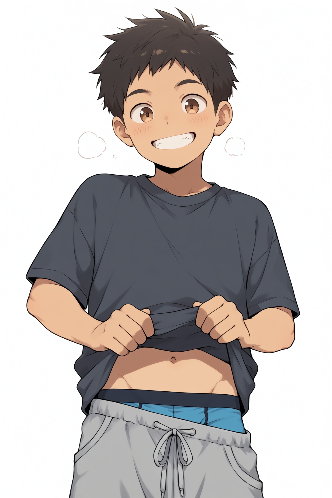 1boy,  short hair,  light brown eyes on Tensor.Art