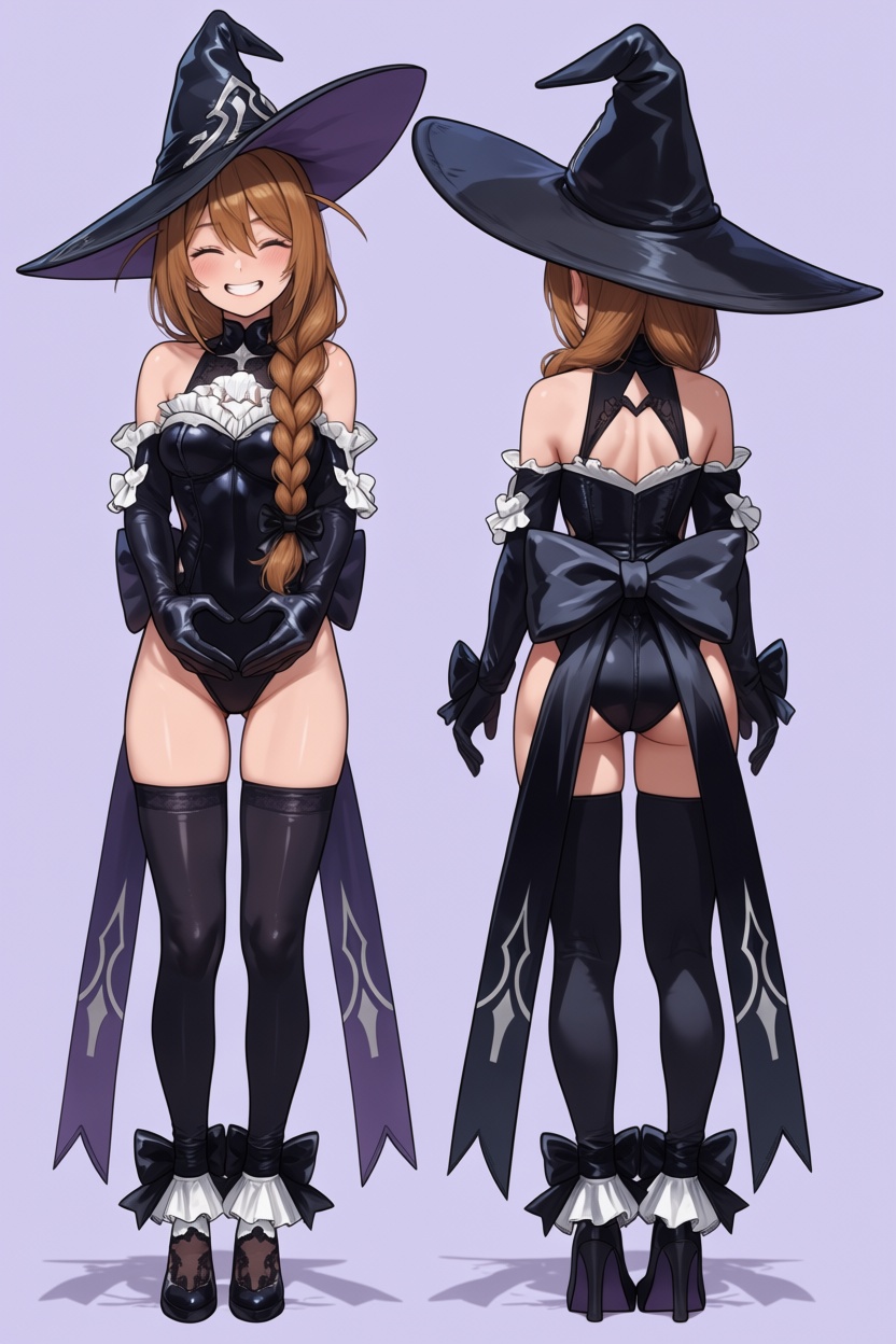 knmp057enamelwitch,  witch hat,  thighhighs on Tensor.Art