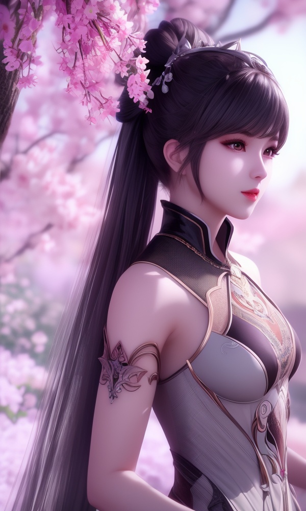 (,1girl, ,best quality, )<lora:358-DA-斗罗大陆-小舞V2-成年:0.7>,ultra detailed background,ultra detailed background,ultra realistic 8k cg,, ,masterpiece, (( , )),, ,tamari \(flawless\),, hyper blossom,    (()), (), ,,