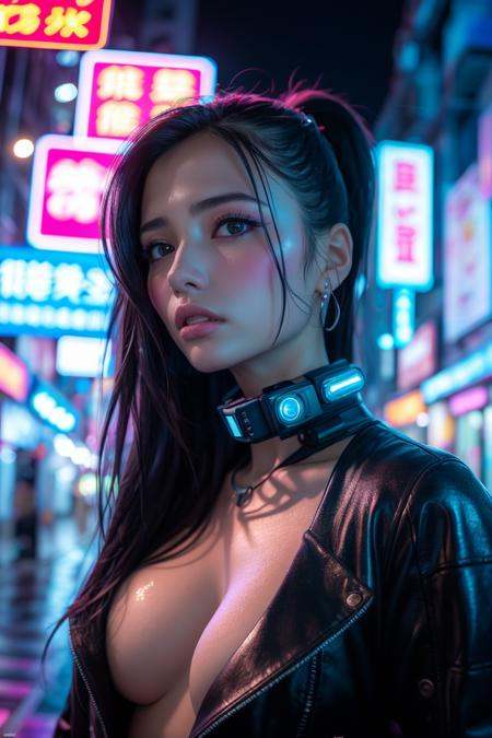 Cyberpunk,  1girl,  solo on Tensor.Art