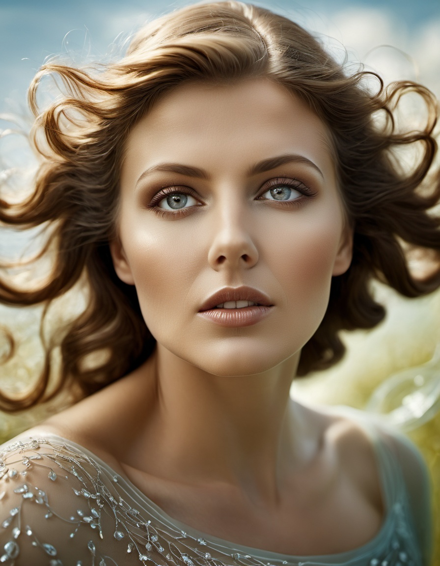 cinematic photo and Erik Johansson,  portrait,  close up of a beautiful woman of Gluttony on Tensor.Art