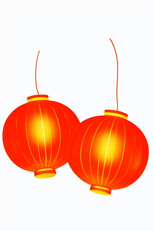 2 red lantern,illustration,simple background,white background,orange theme,luminescent,<lora:lbc_red Lantern :0.8>,