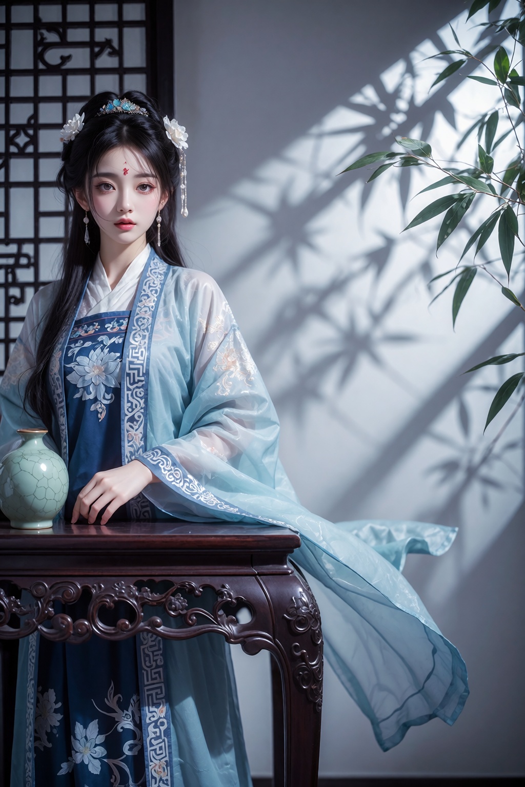 古典东方美学风格,  采用高精度数字绘画技法呈现,  光影层次丰富细腻 by 天海TianHai on Tensor.Art