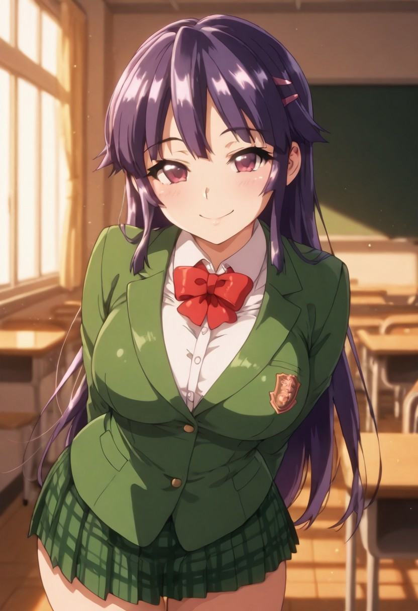 chizuru,  purple hair,  long hair on Tensor.Art