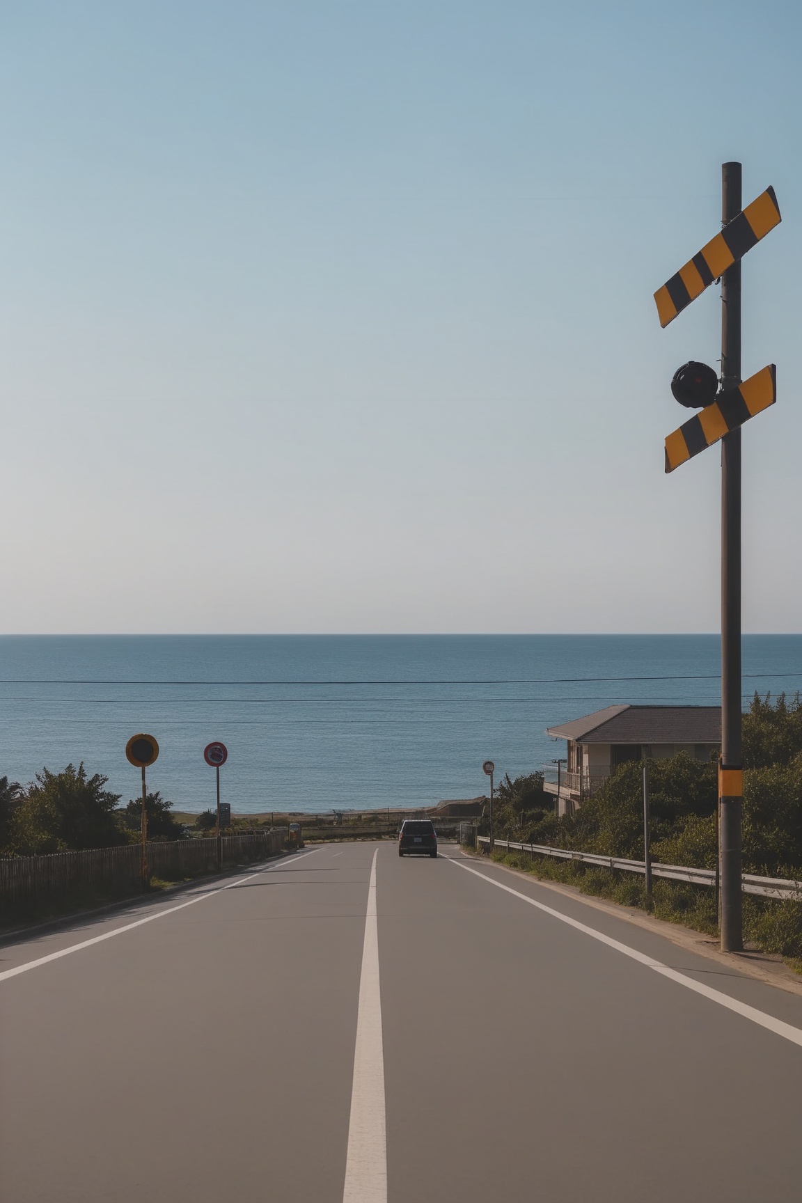 <lora:Anchestreet-V1:0.7>,anchestreet, outdoors, scenery, ocean, road, sky, day, street, beach, 