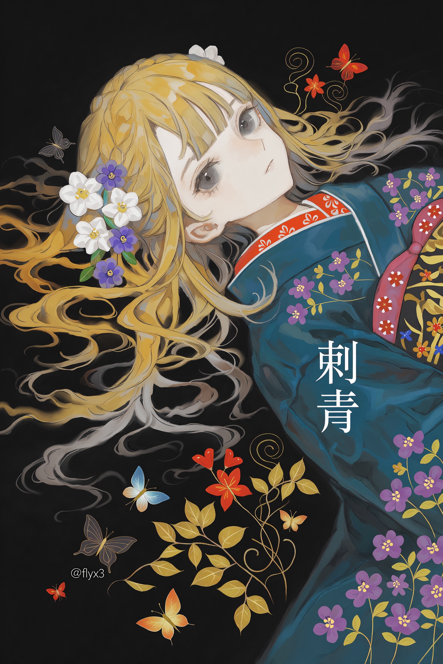 Yogisya Style,  1girl,  butterfly on Tensor.Art