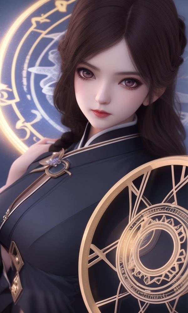 (,1girl, ,best quality, )<lora:365-DA-梦塔·雪谜城-艾妙妙:0.7>,,,ultra detailed background,ultra detailed background,ultra realistic 8k cg, ,masterpiece, (( , )),tamari \(flawless\),  (magic, magic circle, ),  (()), (),