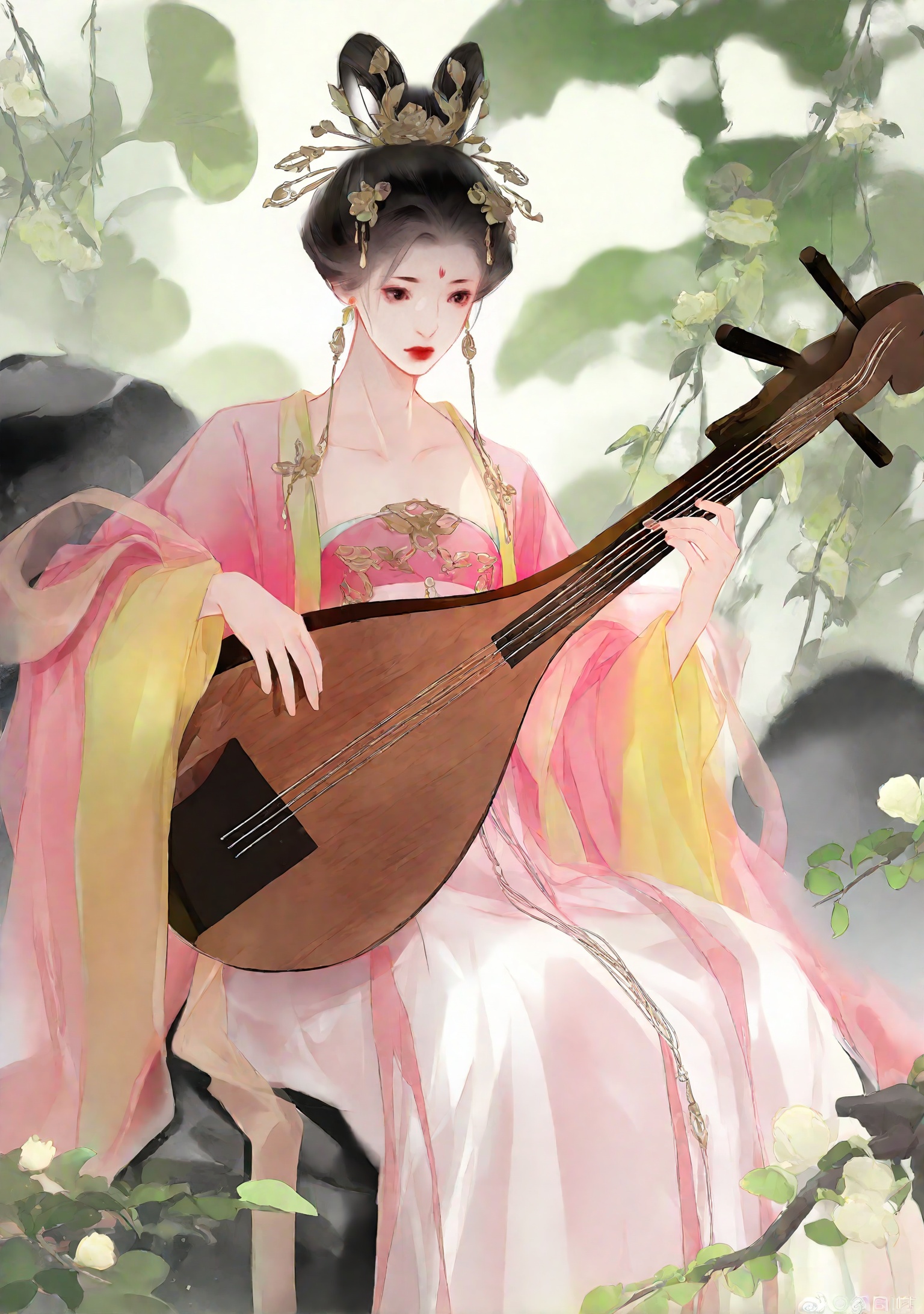 1girl,  instrument,  forehead mark on Tensor.Art