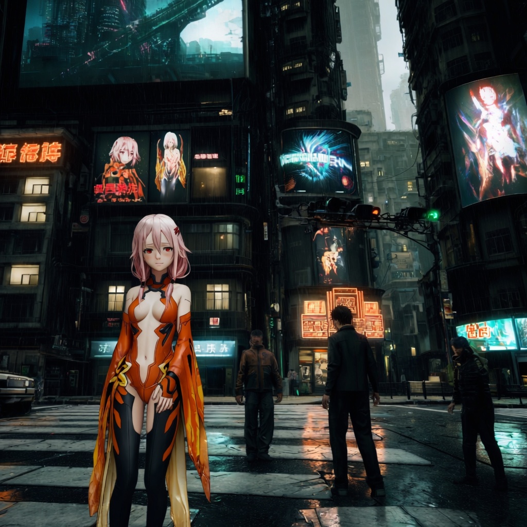 yuzuriha inori,  guilty crown,  1girl on Tensor.Art
