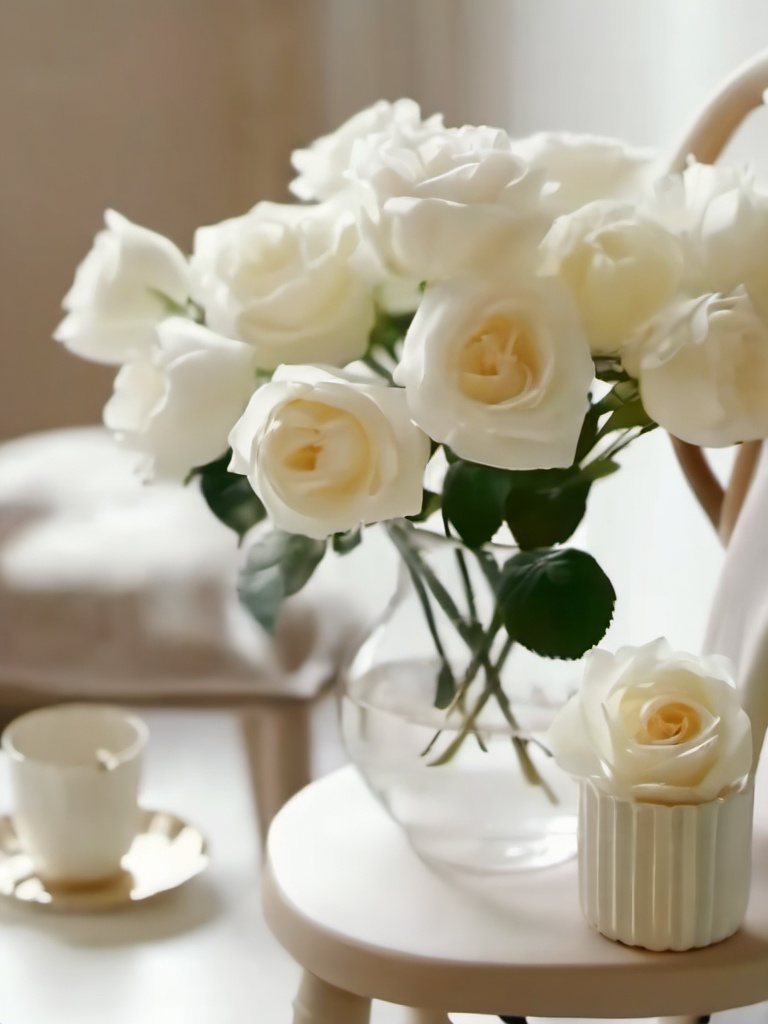 baisexi,  white flower,  no humans by 智绘虚境 on Tensor.Art