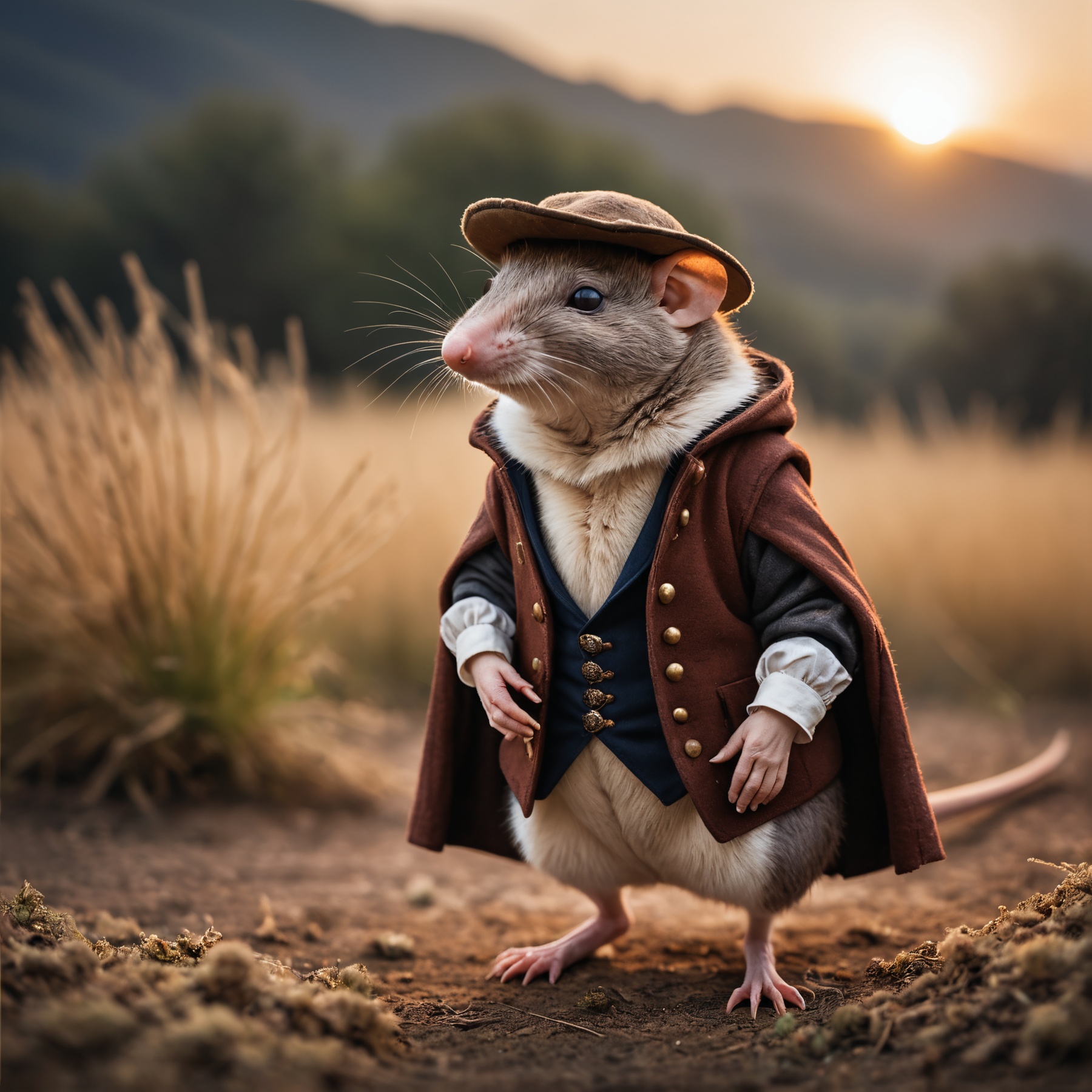 RAW photo cinematic film still awardwinning photo cute stocky snooty shrew,  rust,  epic on Tensor.Art