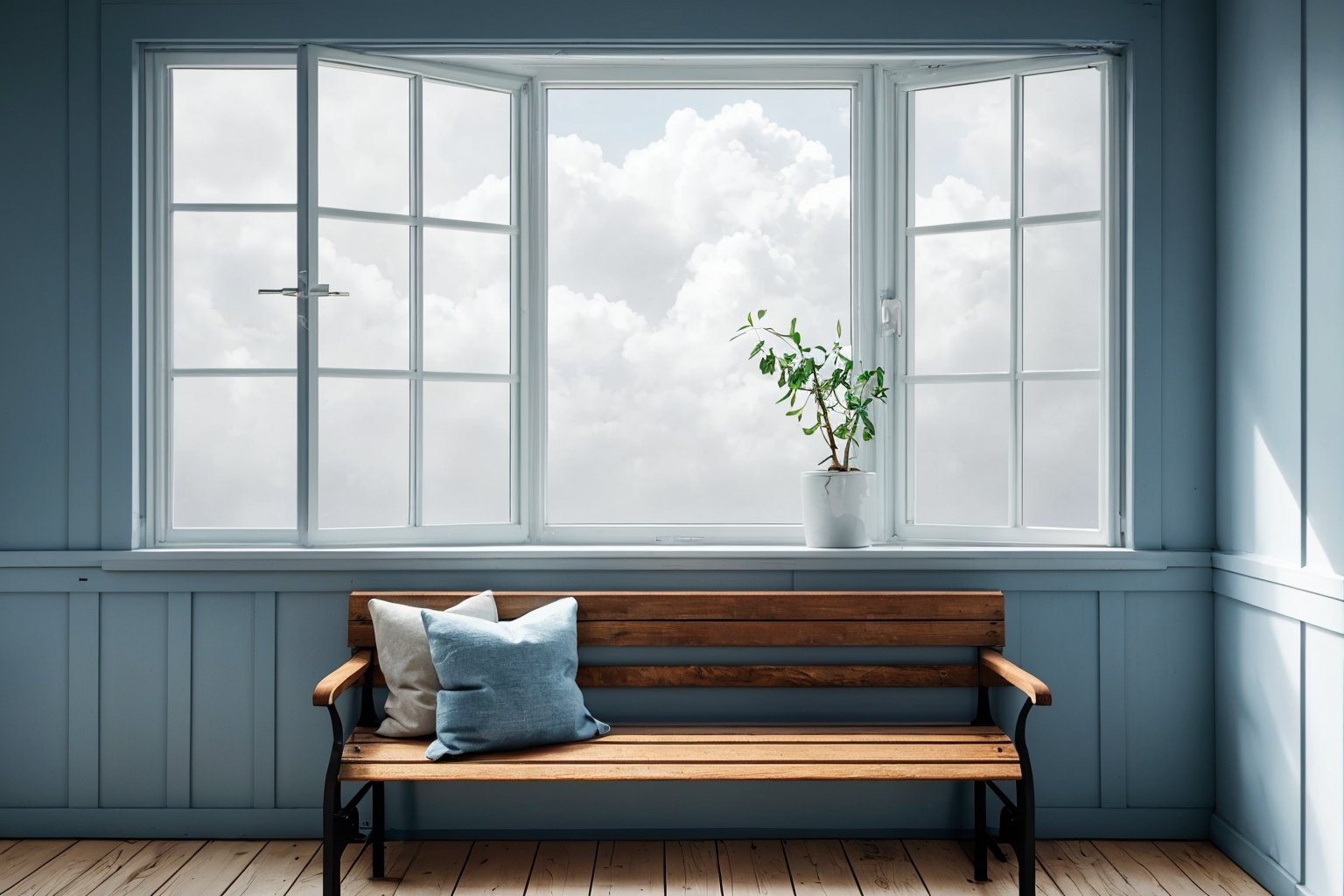 flower, outdoors, sky, day, cloud, tree, blue sky, no humans, window, chair, table, cloudy sky, plant, red flower, building, scenery, door, bench, bush, house, garden,HD,16k,garden design,