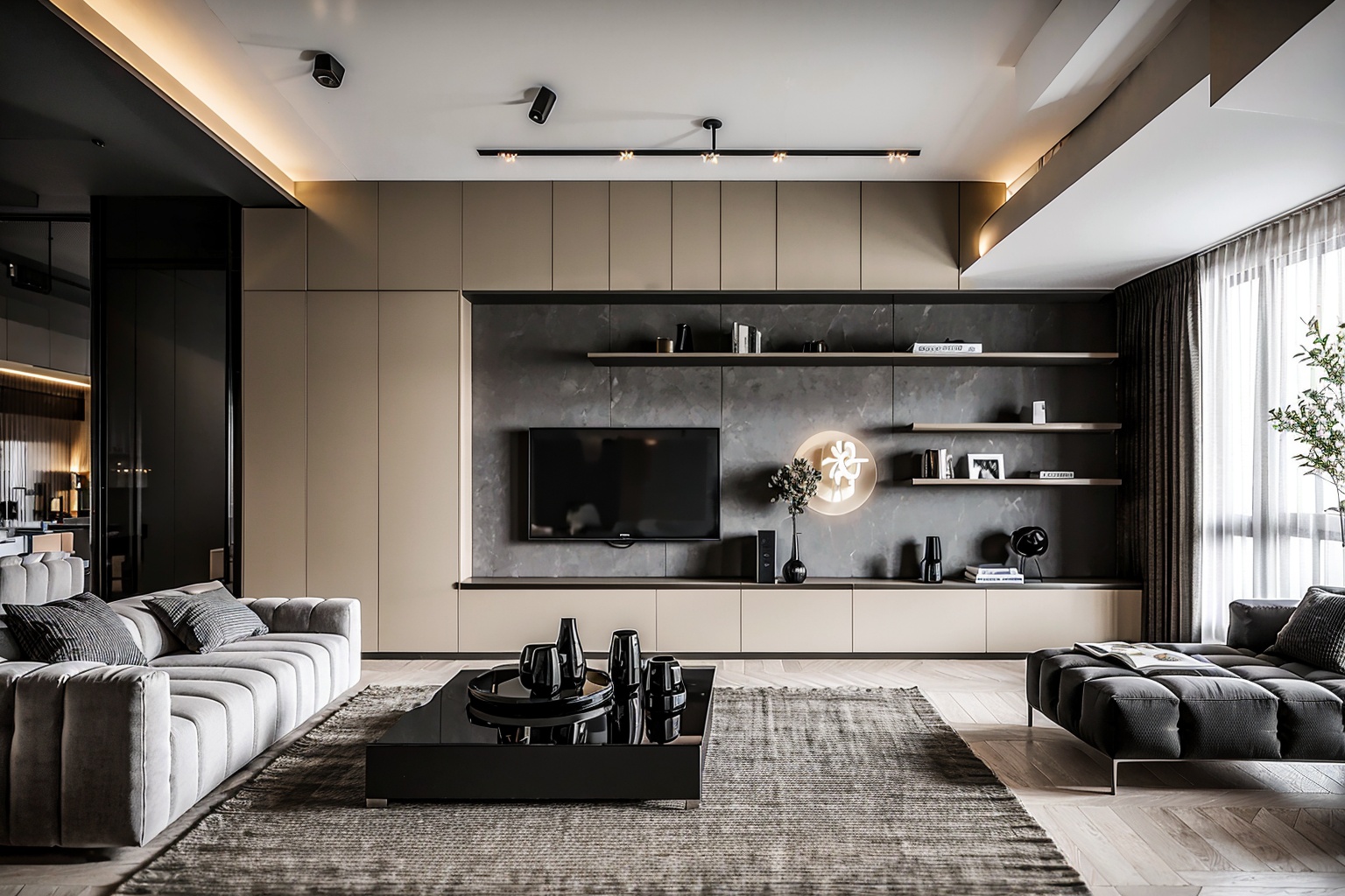 interior design,industrial style,living room