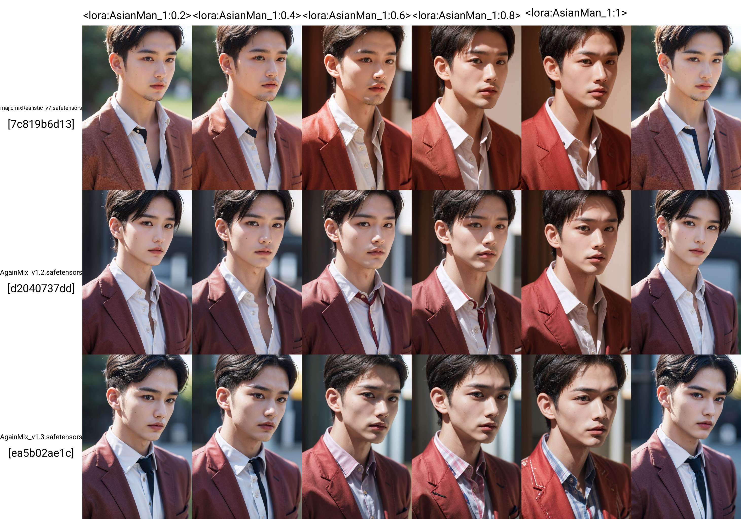 (1man:1.5),(male:1.5),(close up),(Collared shirt and blazer:1.2),(short hair:1.2),<lora:AsianMan_1:0.2>,