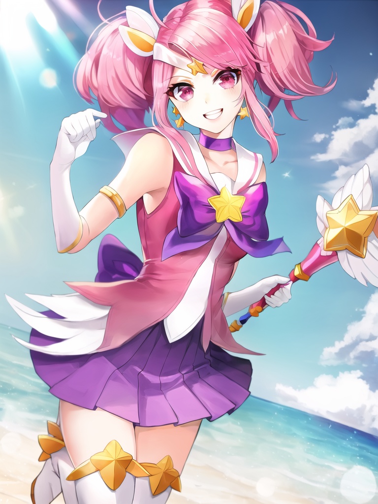 beach,  star guardian lux,  lux \(league of legends\) on Tensor.Art