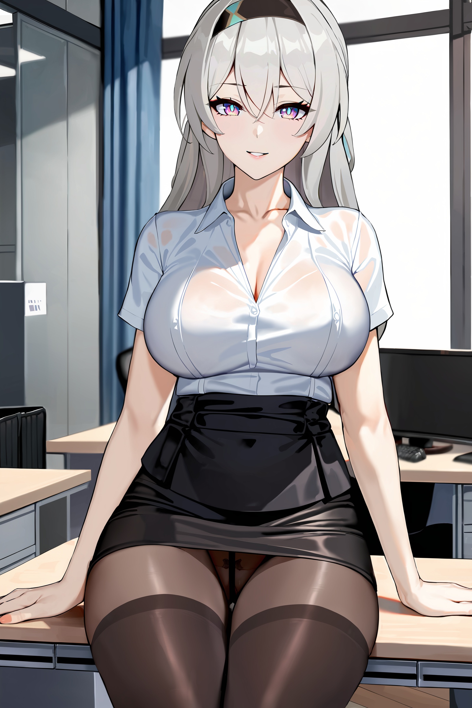 1girl,  firefly \(honkai: star rail\),  hairband on Tensor.Art