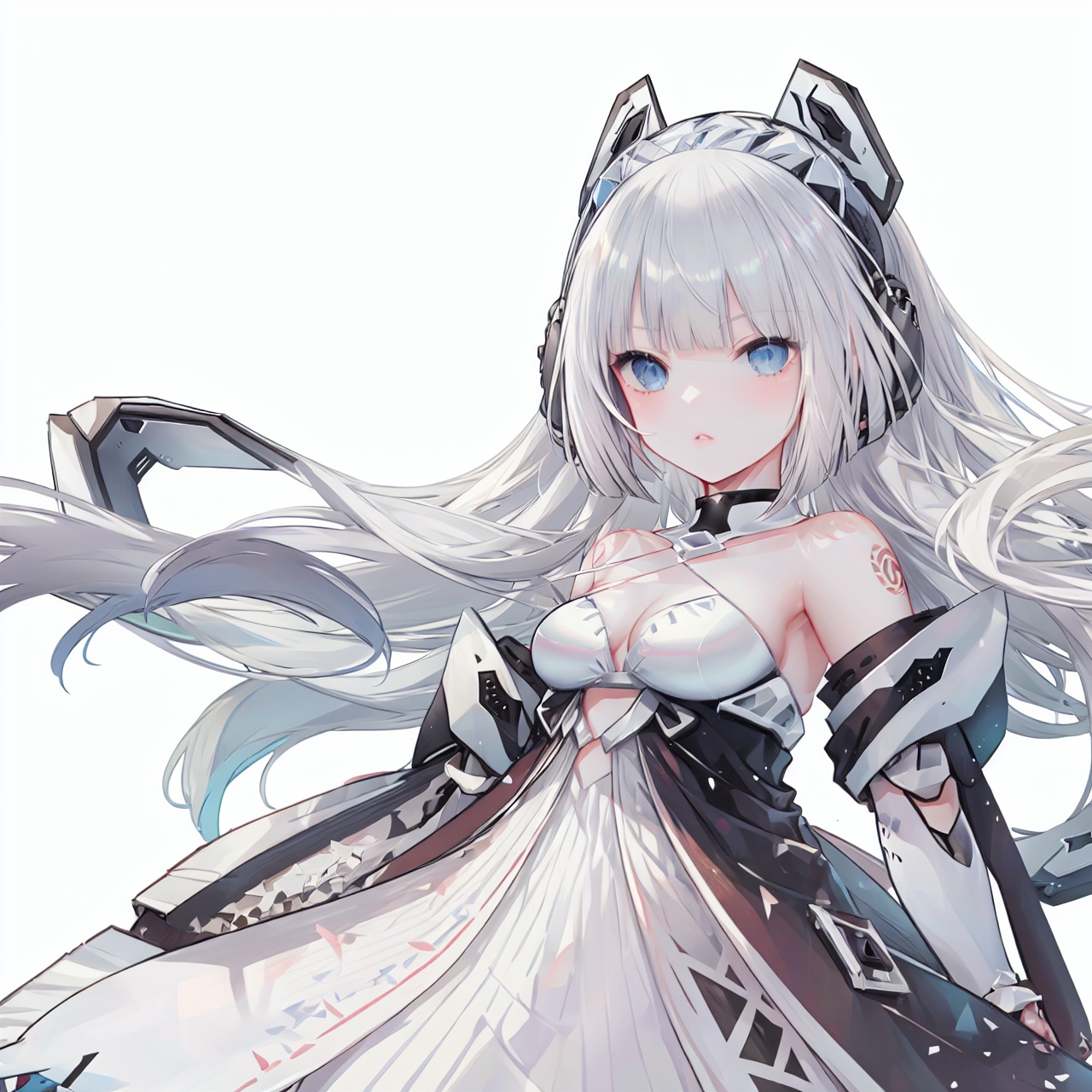 tianqi,  blue eyes,  1 girl on Tensor.Art