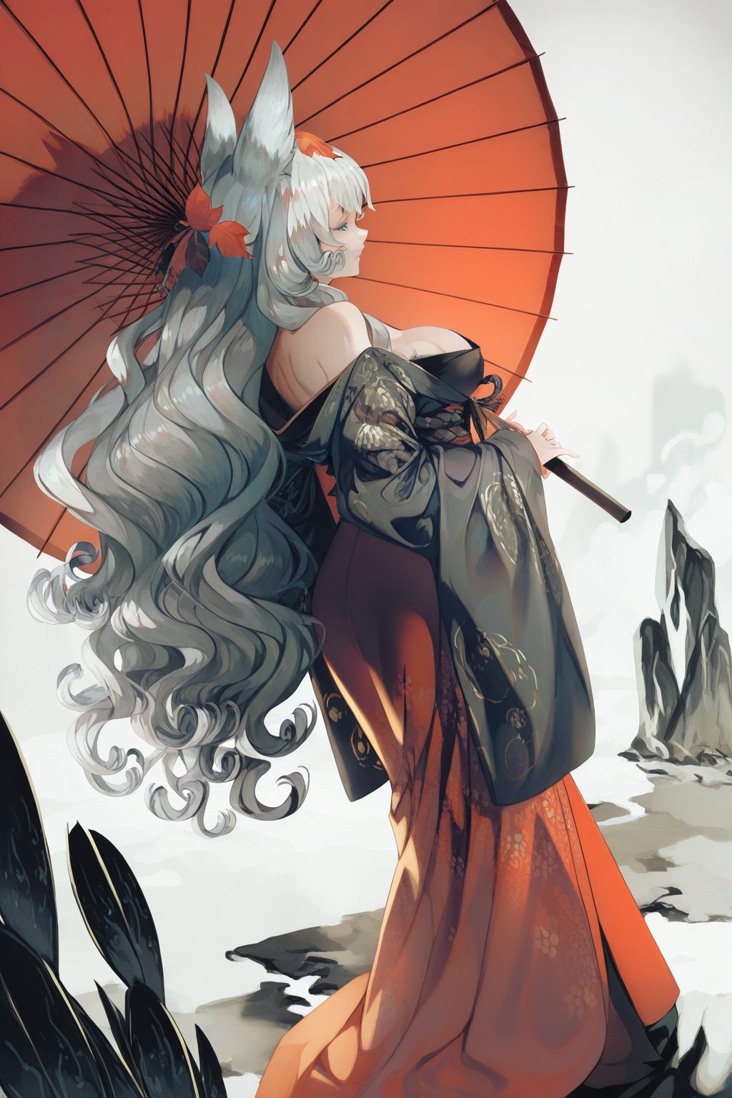 m7re,  1girl,  fox ears on Tensor.Art