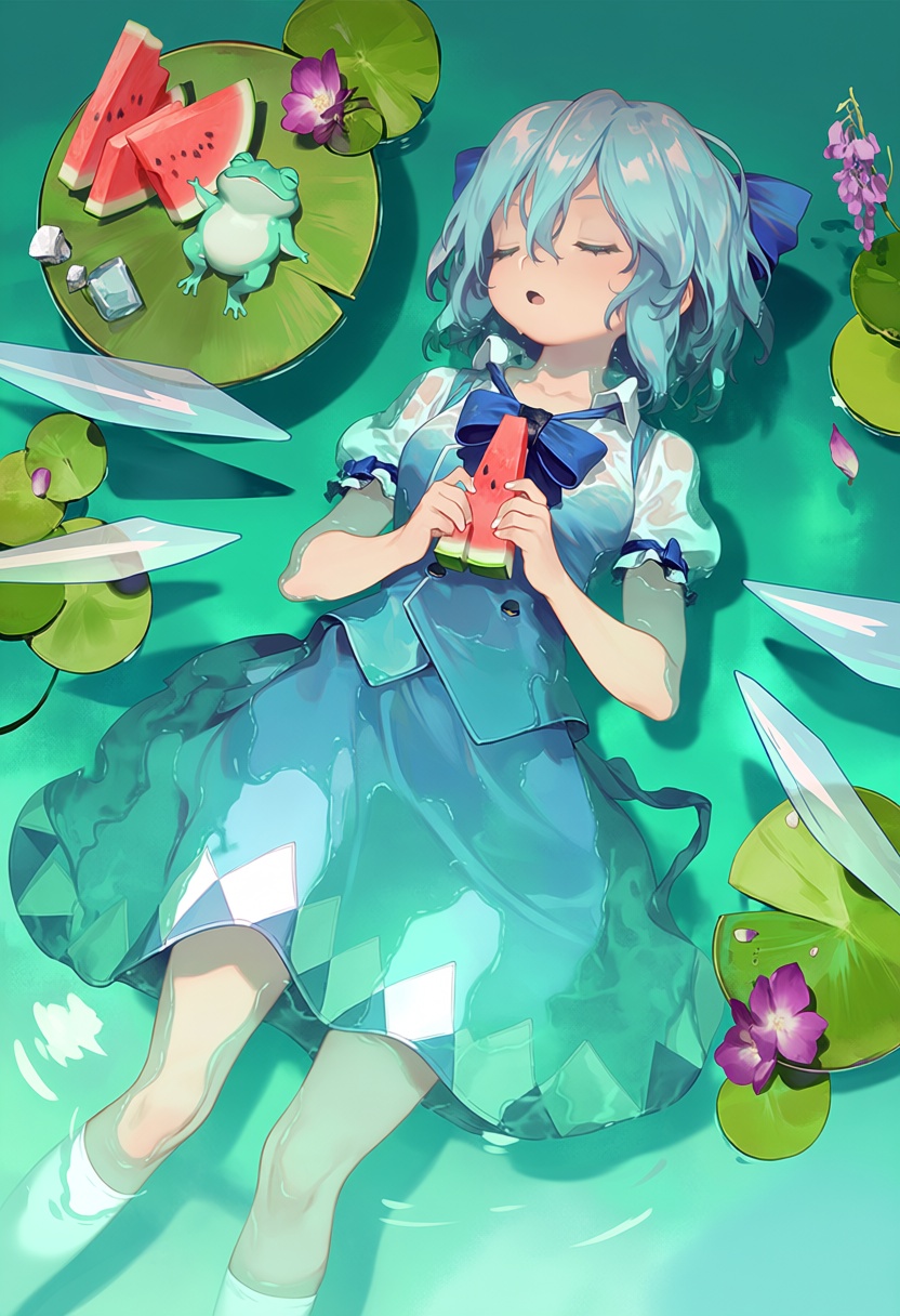 1girl,  cirno,  solo on Tensor.Art