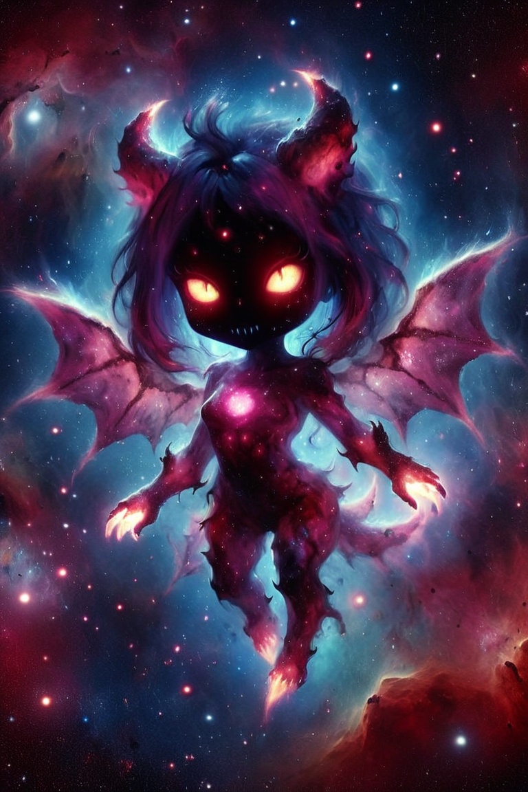 martius_nebula chibi demon woman on Tensor.Art