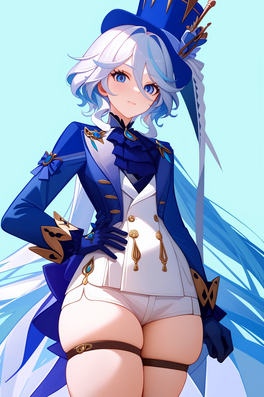 <lora:nai3画风bysdlion-000035:1:lbw=OUTALL>,<lora:芙宁娜v2-000013:1:lbw=char>,1girl,furina,official_custom,, (masterpiece,best quality,high quality:1.4),absurdres,