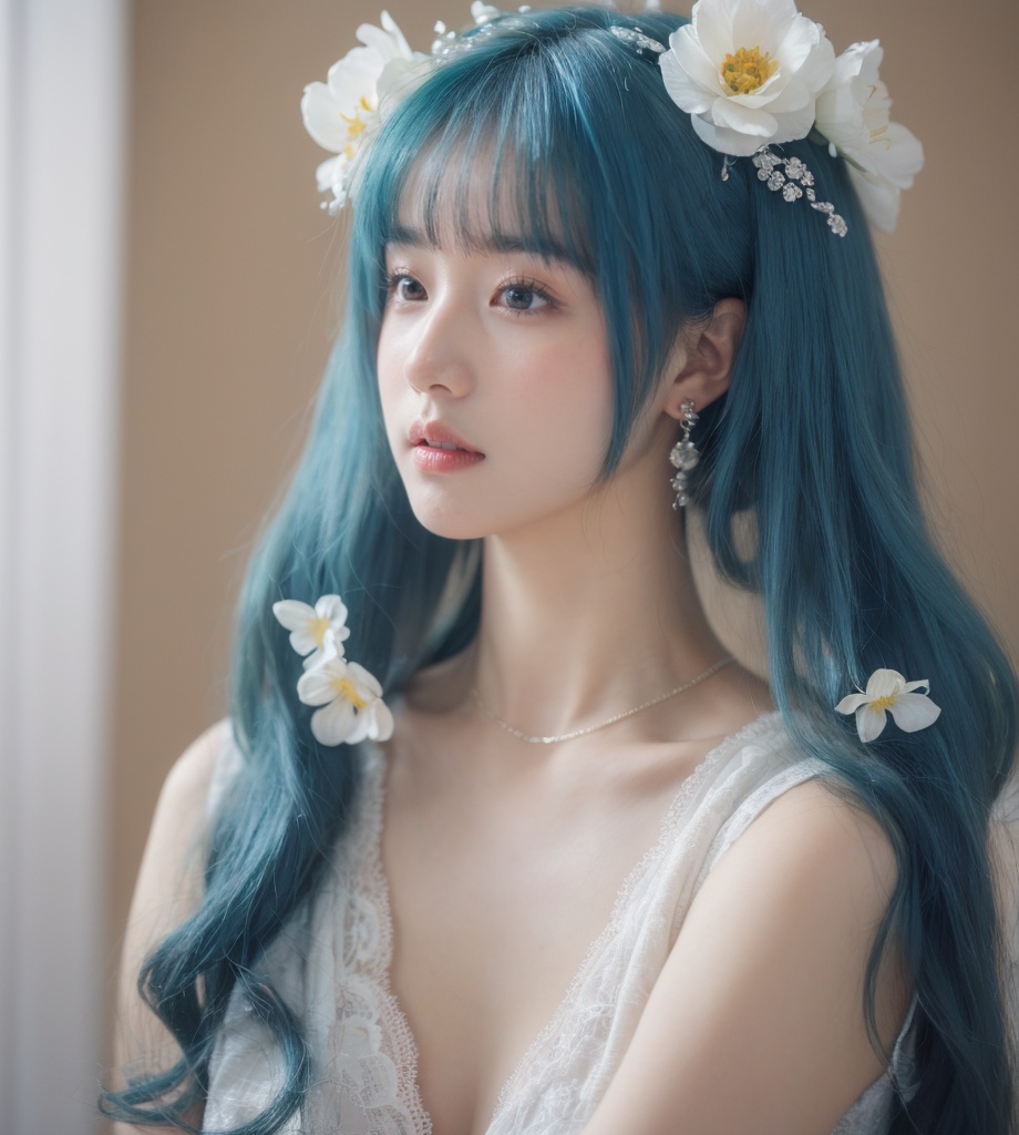 1girl,  flower,  hair_flower by 阿泽泽 on Tensor.Art