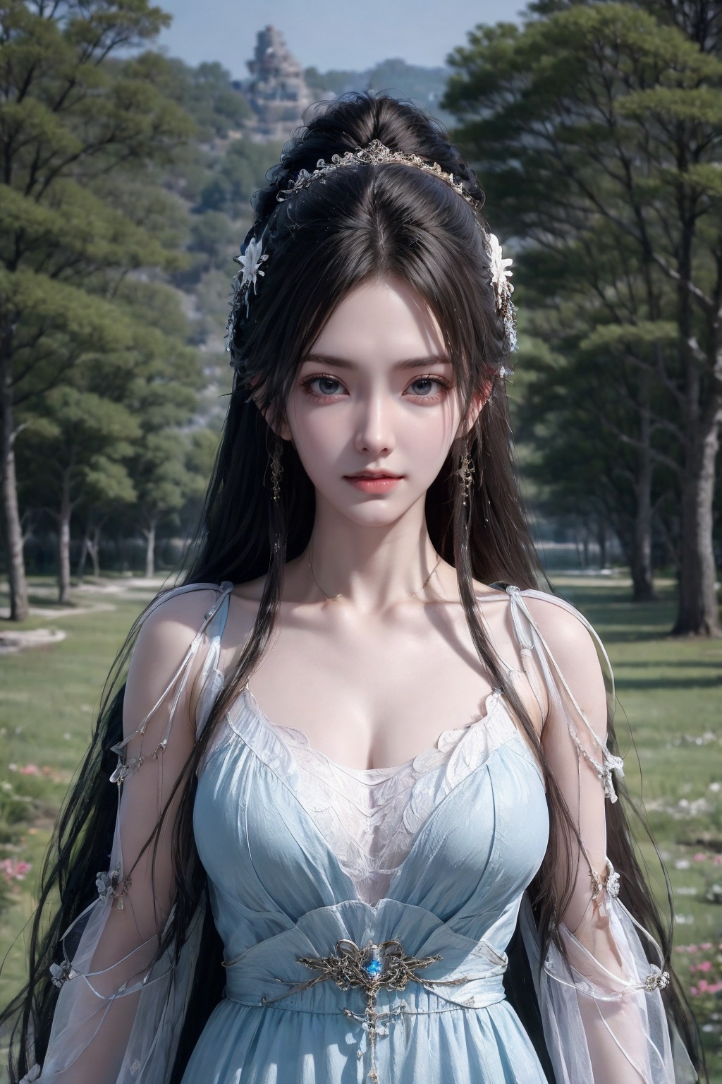 QingYi,  1girl,  upper body on Tensor.Art