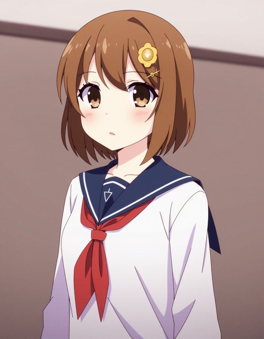 finetuneanime,  1girl,  school uniform on Tensor.Art