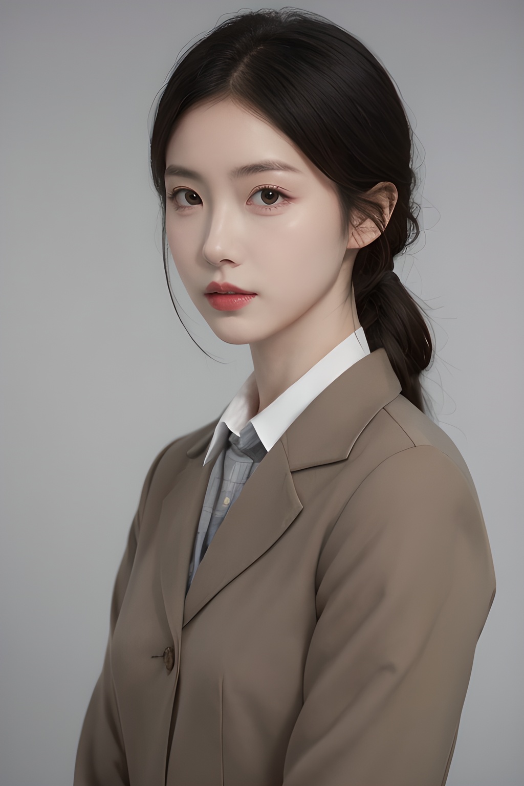 <lora:0807_07:0.7>,simple background,aria_company_uniform,, 1girl,realistic,masterpiece, best quality, photorealistic, HDR,detail