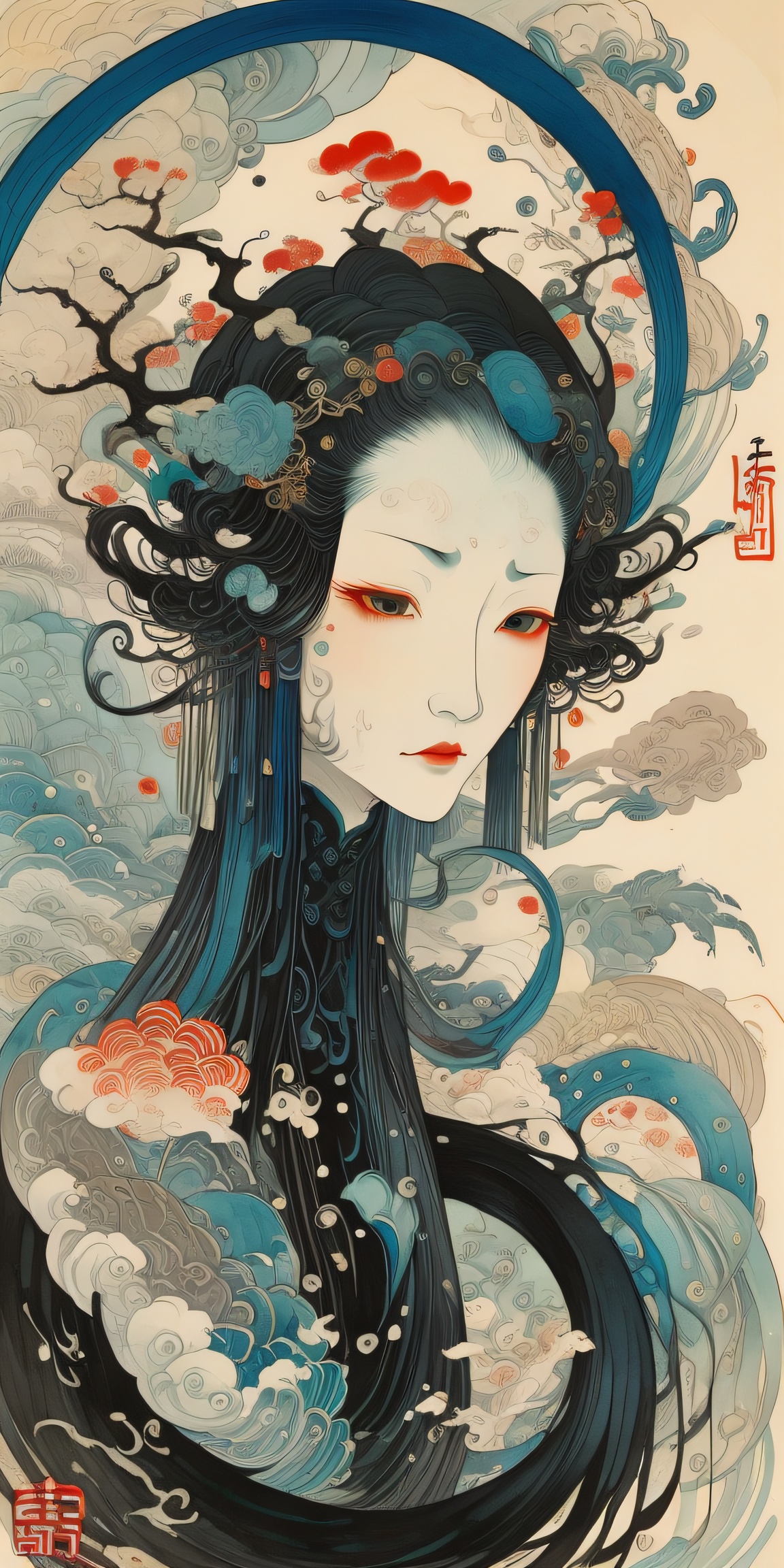 Stranger tales,  abstract,  chinese ink painting by 老法师不在家 on Tensor.Art
