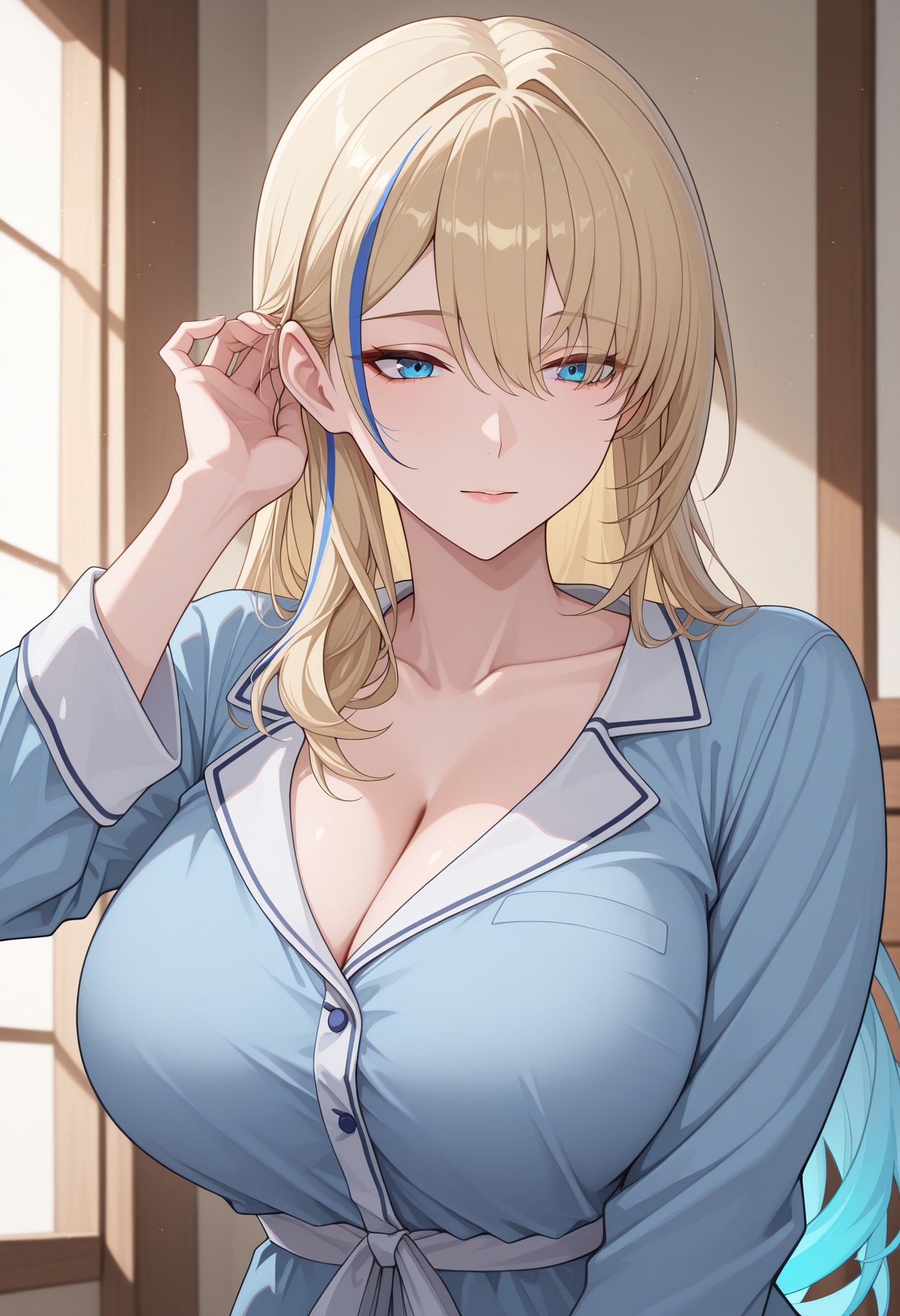1girl,  mature female,  large breasts on Tensor.Art