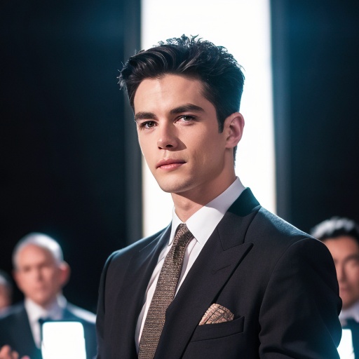 The Atmosphere of Film Cinema, captivating visuals, RAW photo, full sharp, high quality, delicate features,contour light,backlighting,Professional photography,,exquisite composition,upper body,black suit,look at the viewer1boy,sportsman, Visual_Optimization, Color_Harmonization, 