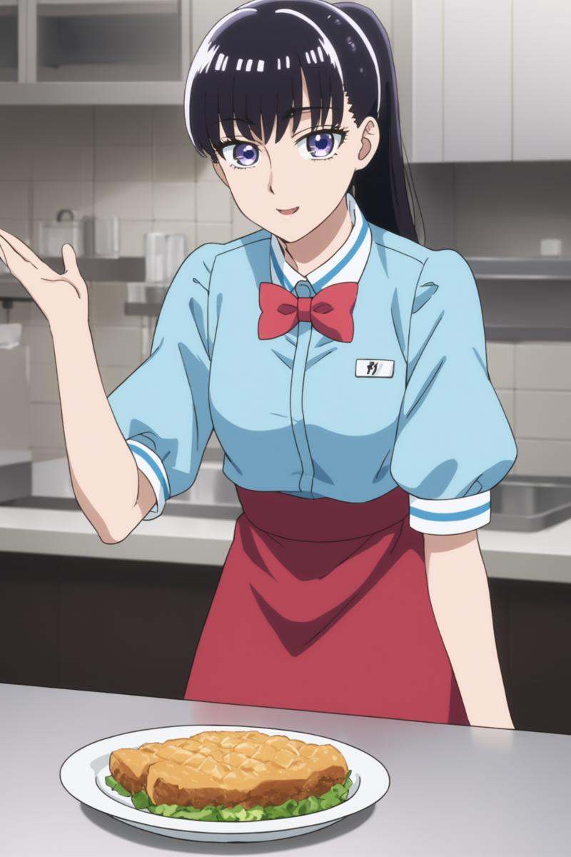 tachibana akira,  long hair,  black hair on Tensor.Art