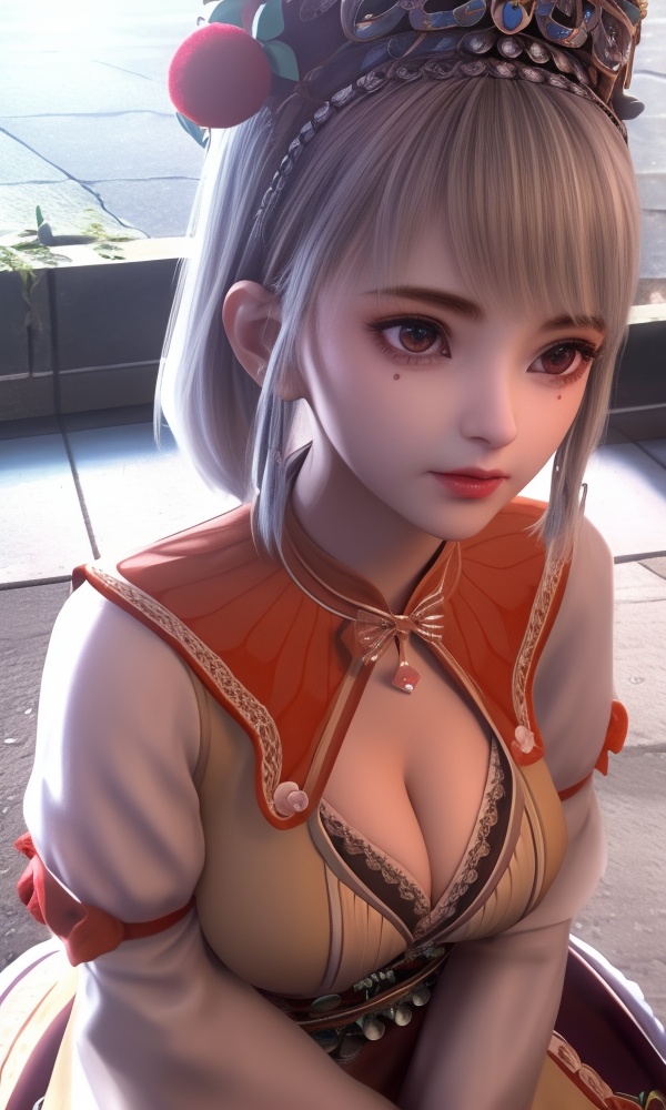 (,1girl, ,best quality, ),looking at viewer, <lora:433-DA-少年歌行-小白:0.8> ,, ,masterpiece, (( , )),ultra realistic 8k cg, ,    ,cleavage,strawberry blossoms,lace , (cleavage), (),